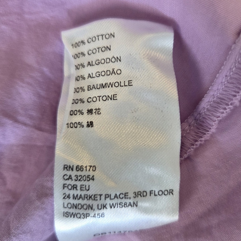 Free People Lilac Lavender Mauve Backless Button Down Aline Halter Dress - Picture 5 of 5